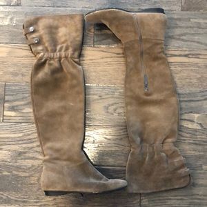 Tan Calvin Klein above the knee or knee high adjustable boots size 7